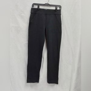 Duluth Womens Black Cotton/Spandex Knit Pull On Straight Leg Ankle Pant S X 29